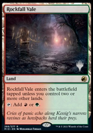 Rockfall Vale (Promo Pack) [Innistrad: Midnight Hunt Promos] | GrognardGamesBatavia