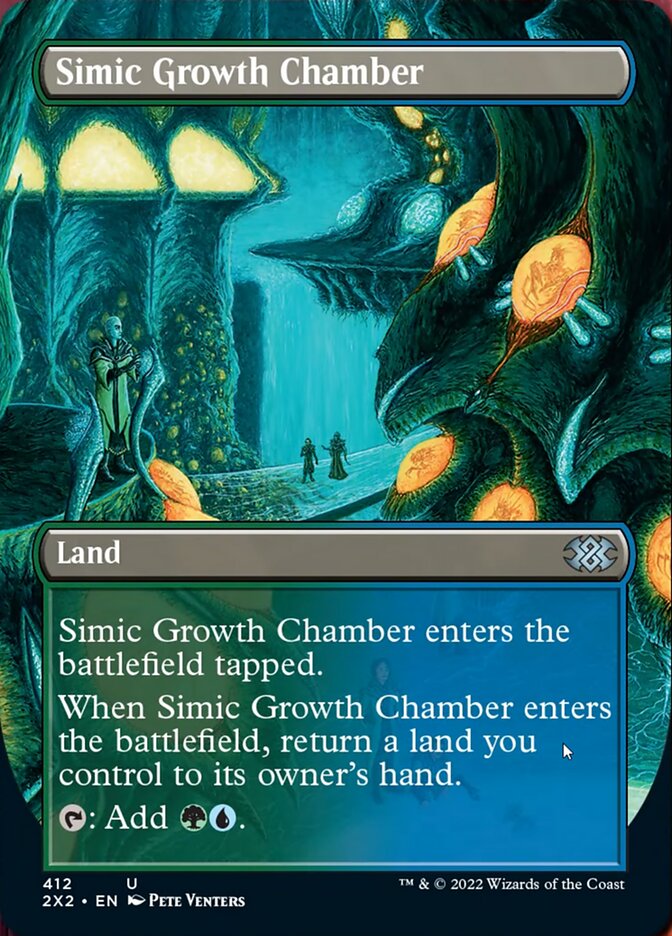 Simic Growth Chamber (Borderless Alternate Art) [Double Masters 2022] | GrognardGamesBatavia