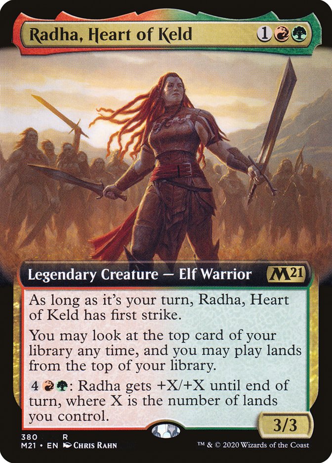 Radha, Heart of Keld (Extended Art) [Core Set 2021] | GrognardGamesBatavia