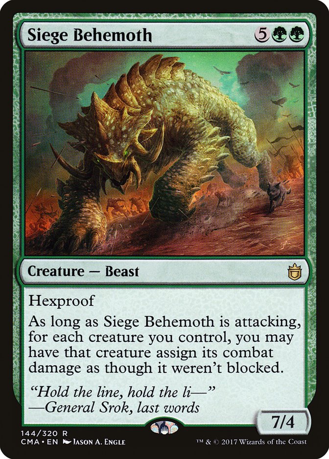 Siege Behemoth [Commander Anthology] | GrognardGamesBatavia