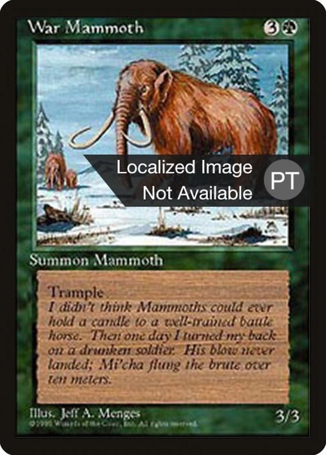 War Mammoth [Fourth Edition (Foreign Black Border)] | GrognardGamesBatavia