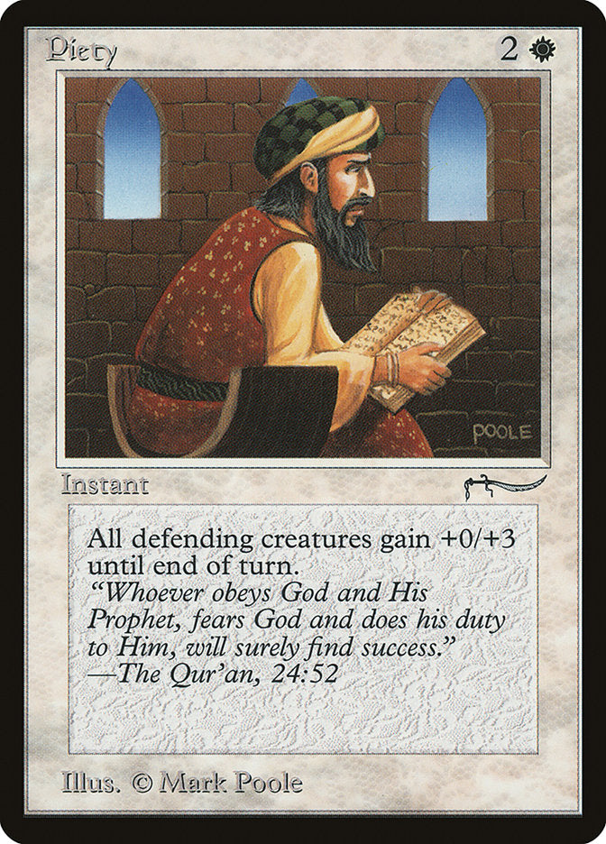 Piety (Light Mana Cost) [Arabian Nights] | GrognardGamesBatavia