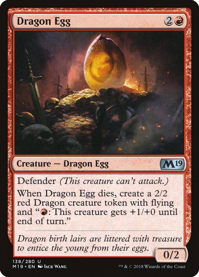 Dragon Egg [Core Set 2019] | GrognardGamesBatavia