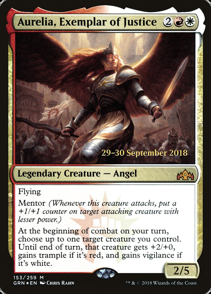 Aurelia, Exemplar of Justice [Guilds of Ravnica Prerelease Promos] | GrognardGamesBatavia