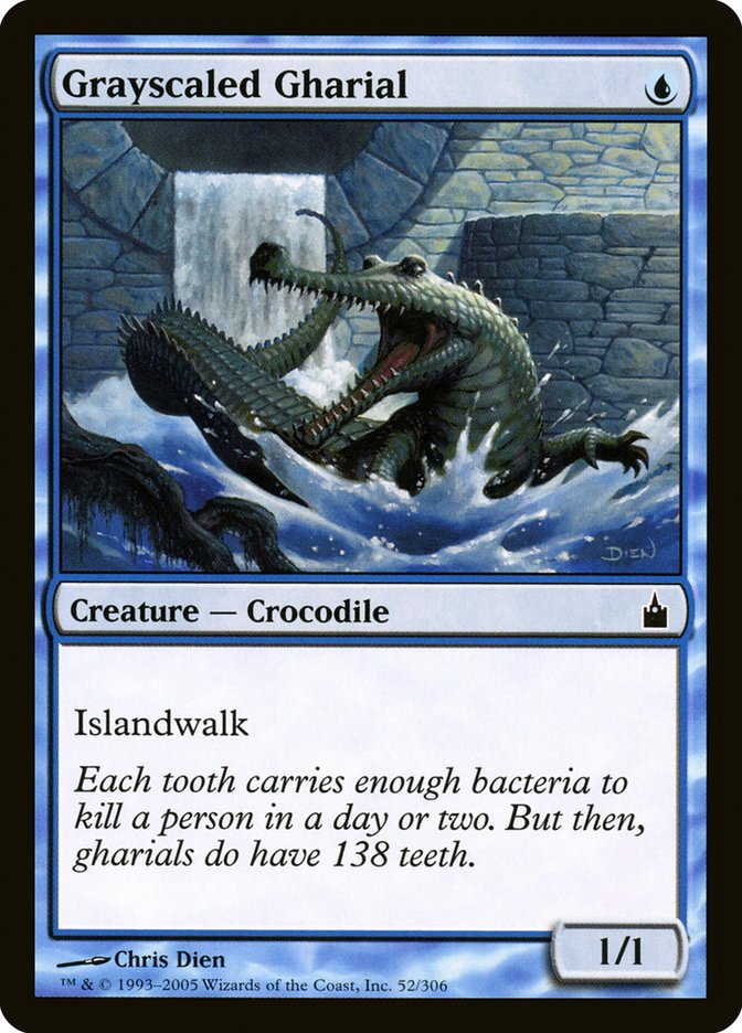 Grayscaled Gharial [Ravnica: City of Guilds] | GrognardGamesBatavia