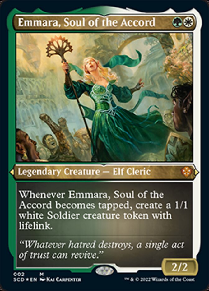 Emmara, Soul of the Accord (Foil Etched) [Starter Commander Decks] | GrognardGamesBatavia