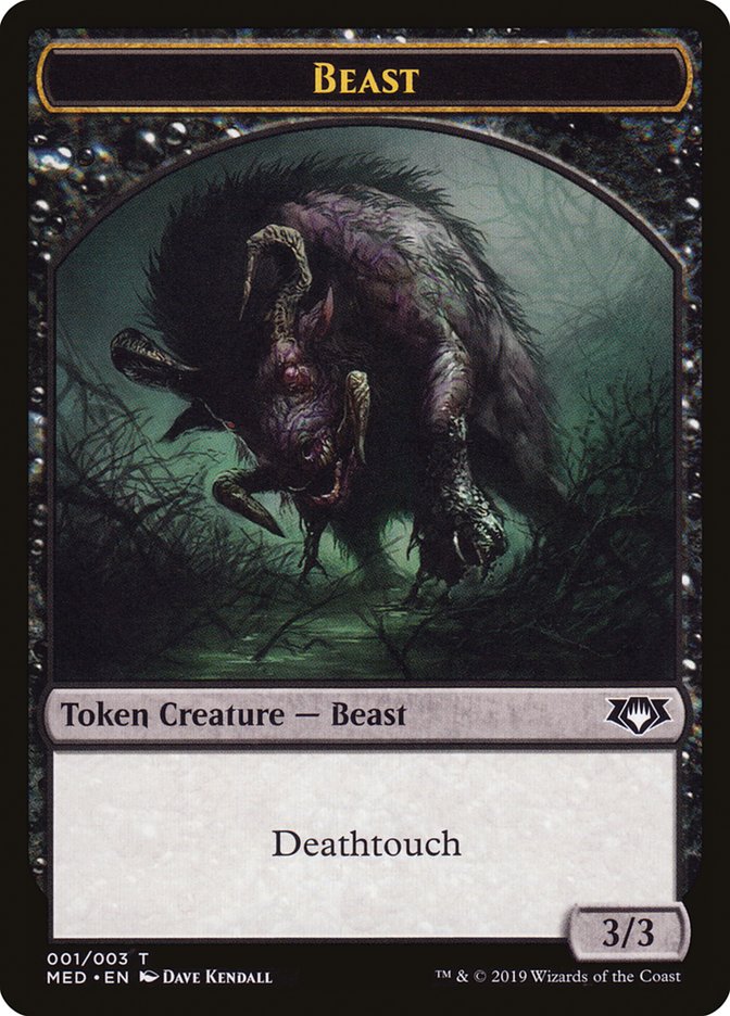 Beast Token [Mythic Edition Tokens] | GrognardGamesBatavia