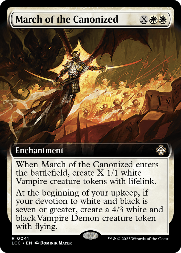 March of the Canonized (Extended Art) [The Lost Caverns of Ixalan Commander] | GrognardGamesBatavia