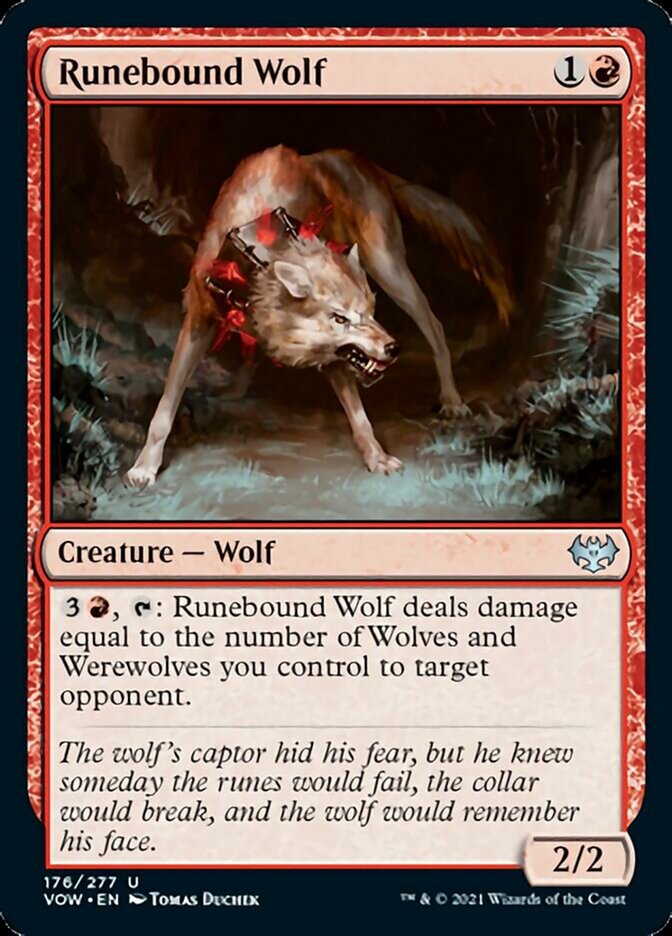 Runebound Wolf [Innistrad: Crimson Vow] | GrognardGamesBatavia