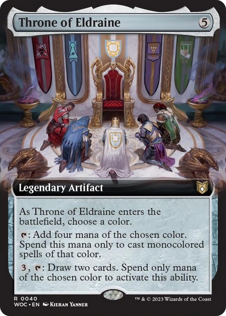 Throne of Eldraine (Extended Art) [Wilds of Eldraine Commander] | GrognardGamesBatavia