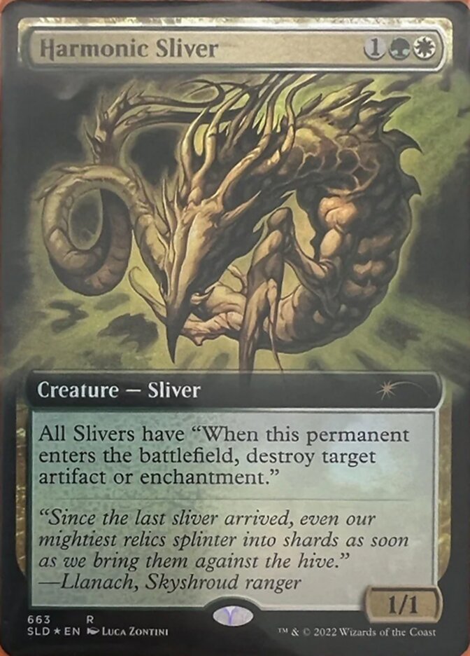 Harmonic Sliver (Extended Art) [Secret Lair Drop Promos] | GrognardGamesBatavia