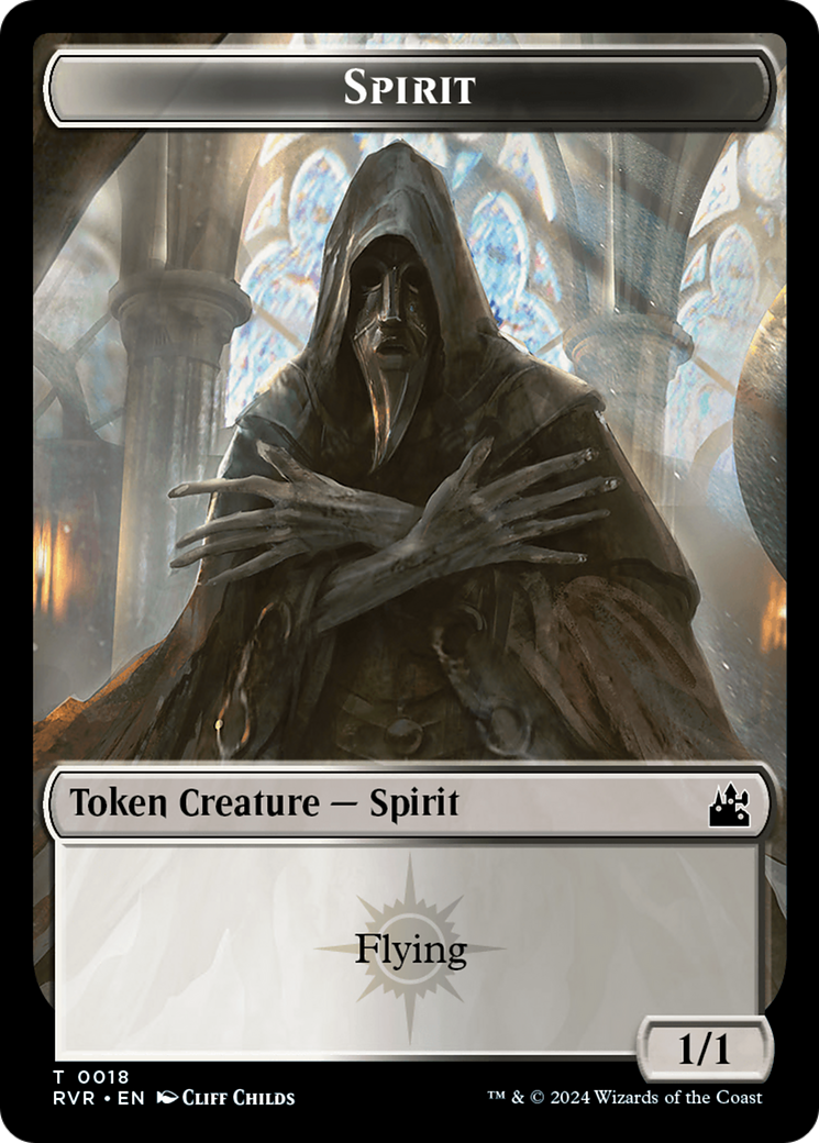 Spirit Token (0018) [Ravnica Remastered Tokens] | GrognardGamesBatavia