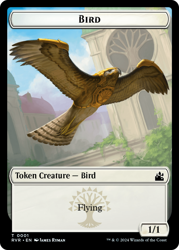 Bird // Sphinx Double-Sided Token [Ravnica Remastered Tokens] | GrognardGamesBatavia