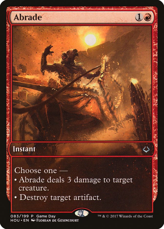 Abrade (Game Day) [Hour of Devastation Promos] | GrognardGamesBatavia