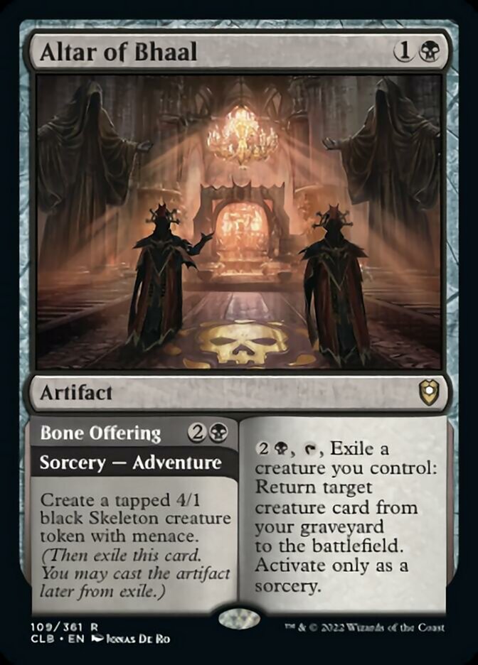 Altar of Bhaal // Bone Offering [Commander Legends: Battle for Baldur's Gate] | GrognardGamesBatavia
