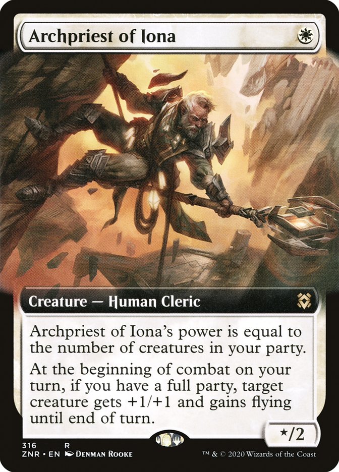 Archpriest of Iona (Extended Art) [Zendikar Rising] | GrognardGamesBatavia