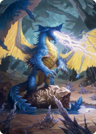 Blue Dragon Art Card [Dungeons & Dragons: Adventures in the Forgotten Realms Art Series] | GrognardGamesBatavia