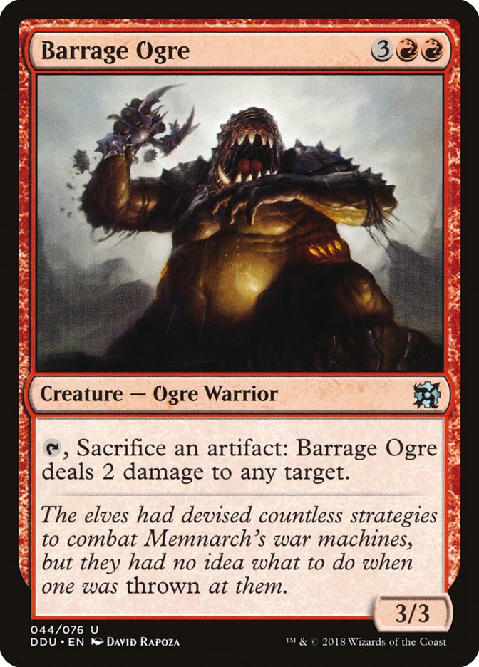 Barrage Ogre [Duel Decks: Elves vs. Inventors] | GrognardGamesBatavia