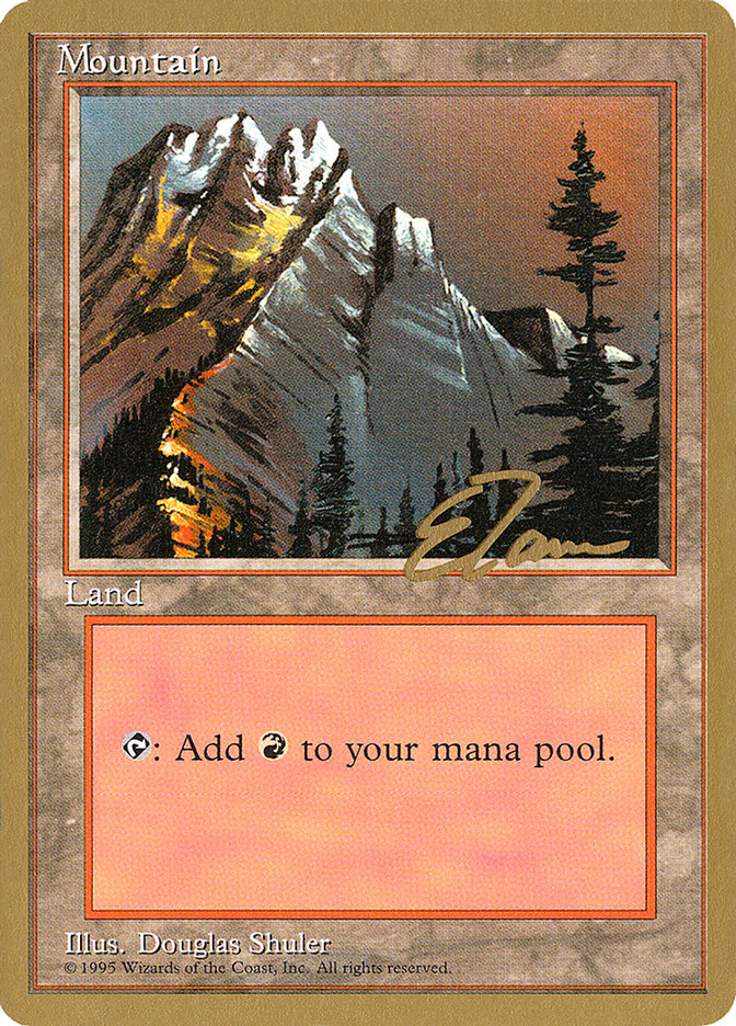 Mountain (et373) (Eric Tam) [Pro Tour Collector Set] | GrognardGamesBatavia