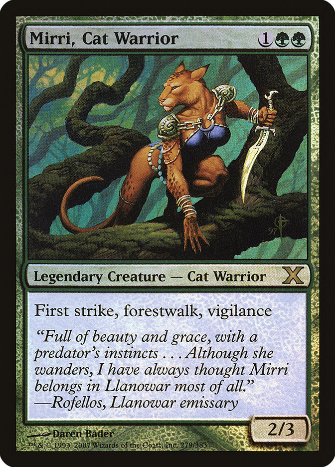 Mirri, Cat Warrior (Premium Foil) [Tenth Edition] | GrognardGamesBatavia