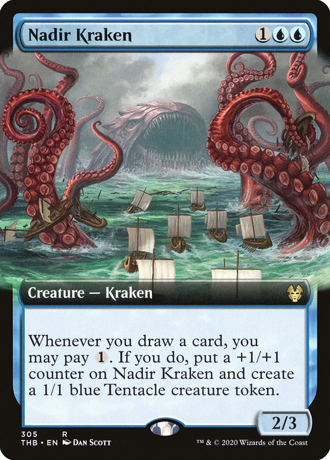 Nadir Kraken (Extended Art) [Theros Beyond Death] | GrognardGamesBatavia