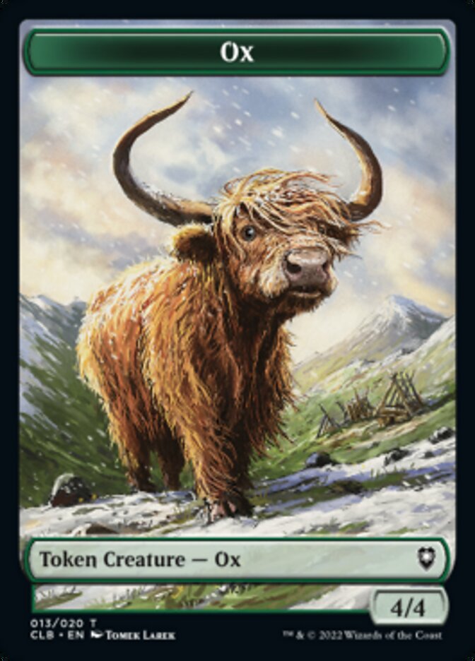 Ox Token [Commander Legends: Battle for Baldur's Gate Tokens] | GrognardGamesBatavia