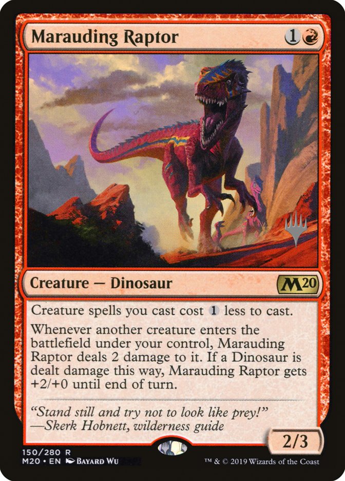 Marauding Raptor (Promo Pack) [Core Set 2020 Promos] | GrognardGamesBatavia