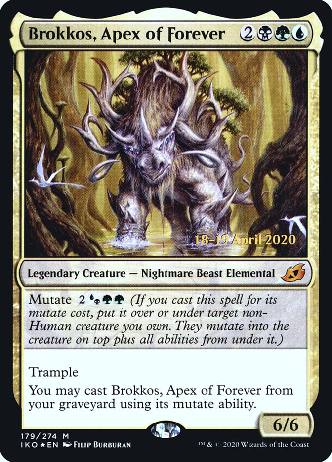 Brokkos, Apex of Forever [Ikoria: Lair of Behemoths Prerelease Promos] | GrognardGamesBatavia