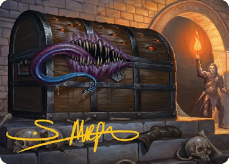 Mimic Art Card (Gold-Stamped Signature) [Dungeons & Dragons: Adventures in the Forgotten Realms Art Series] | GrognardGamesBatavia