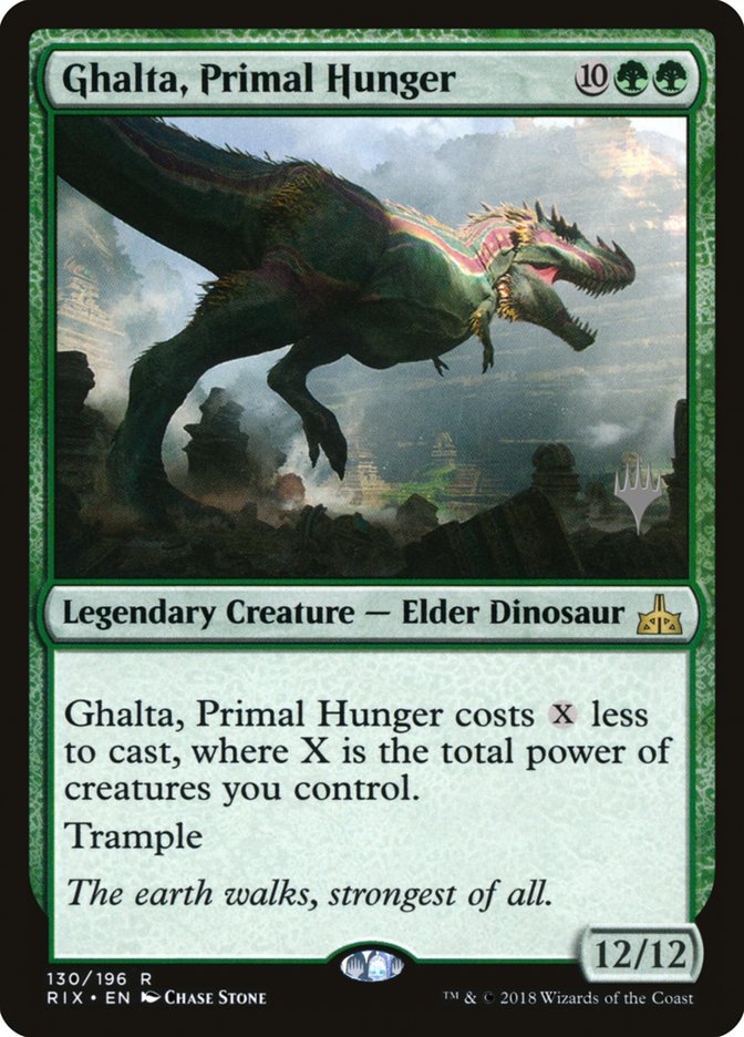 Ghalta, Primal Hunger (Promo Pack) [Rivals of Ixalan Promos] | GrognardGamesBatavia