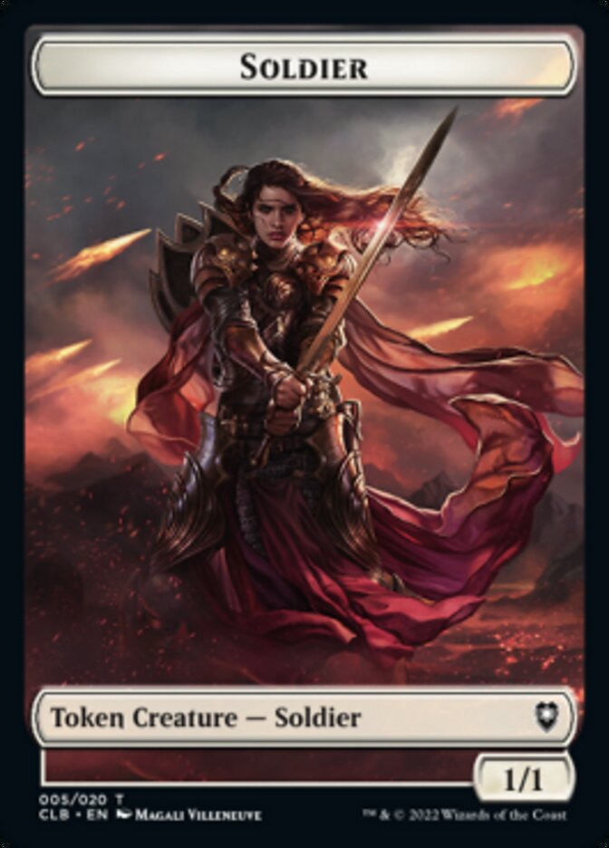 Soldier Token [Commander Legends: Battle for Baldur's Gate Tokens] | GrognardGamesBatavia