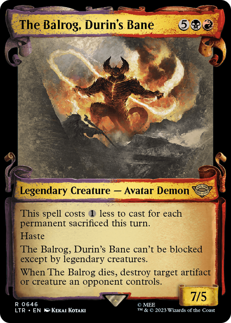 The Balrog, Durin's Bane [The Lord of the Rings: Tales of Middle-Earth Showcase Scrolls] | GrognardGamesBatavia