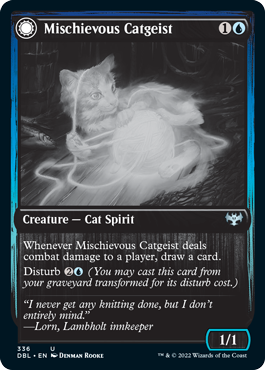 Mischievous Catgeist // Catlike Curiosity [Innistrad: Double Feature] | GrognardGamesBatavia