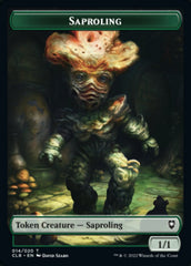 Treasure // Saproling Double-Sided Token [Commander Legends: Battle for Baldur's Gate Tokens] | GrognardGamesBatavia