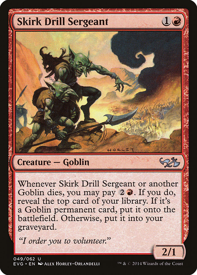 Skirk Drill Sergeant (Elves vs. Goblins) [Duel Decks Anthology] | GrognardGamesBatavia