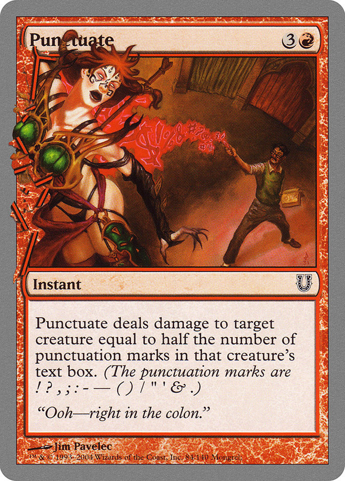 Punctuate [Unhinged] | GrognardGamesBatavia