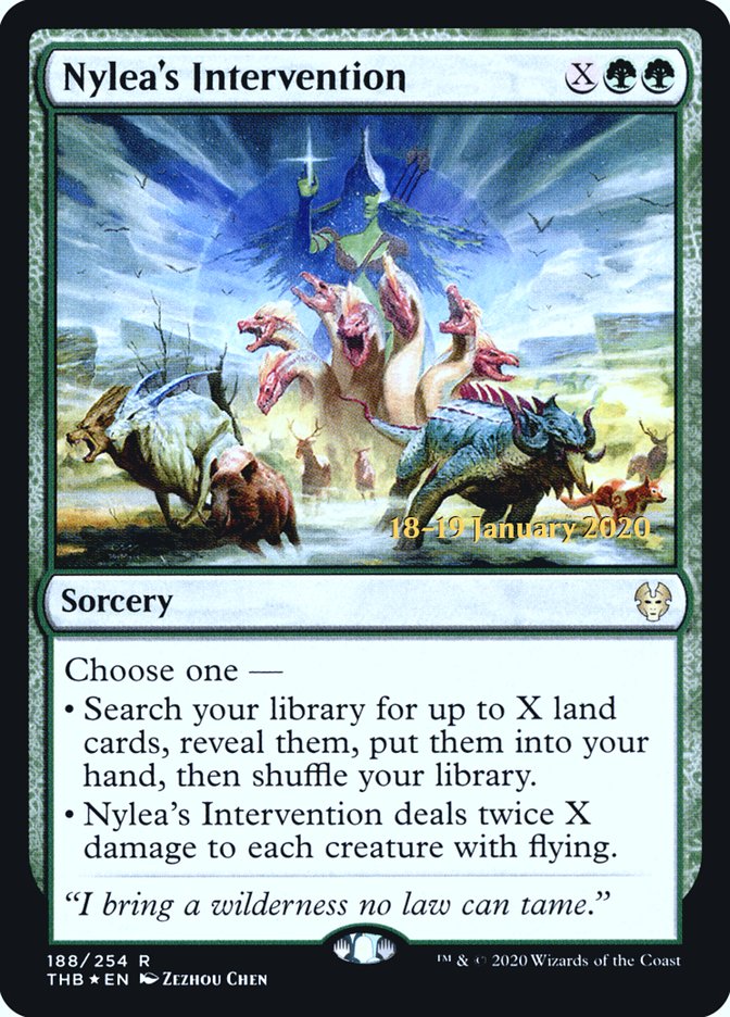 Nylea's Intervention [Theros Beyond Death Prerelease Promos] | GrognardGamesBatavia