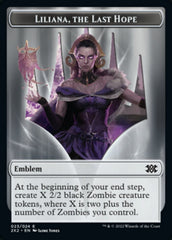 Liliana, the Last Hope Emblem // Spirit (002) Double-Sided Token [Double Masters 2022 Tokens] | GrognardGamesBatavia