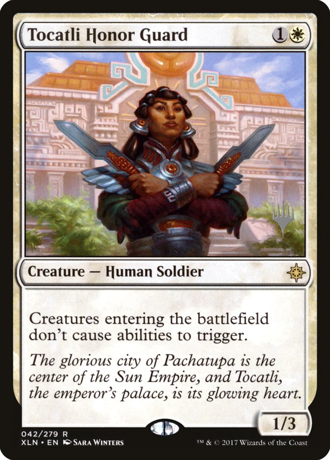 Tocatli Honor Guard (Promo Pack) [Ixalan Promos] | GrognardGamesBatavia