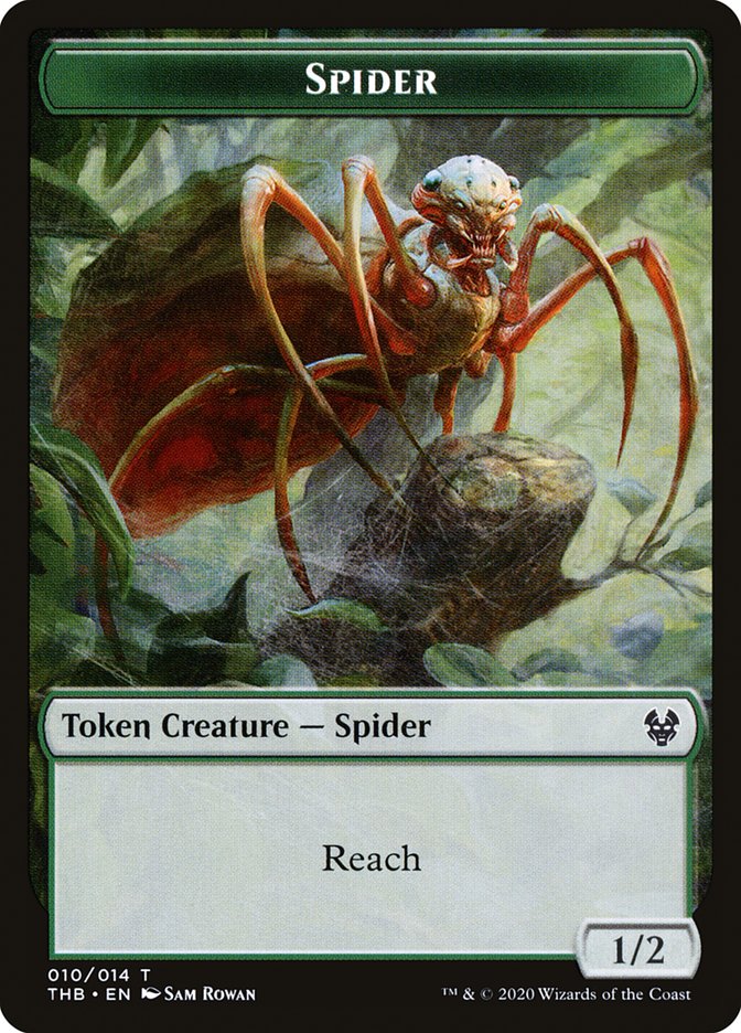 Satyr // Spider Double-Sided Token [Theros Beyond Death Tokens] | GrognardGamesBatavia