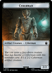 Human (0006) // Cyberman Double-Sided Token [Doctor Who Tokens] | GrognardGamesBatavia