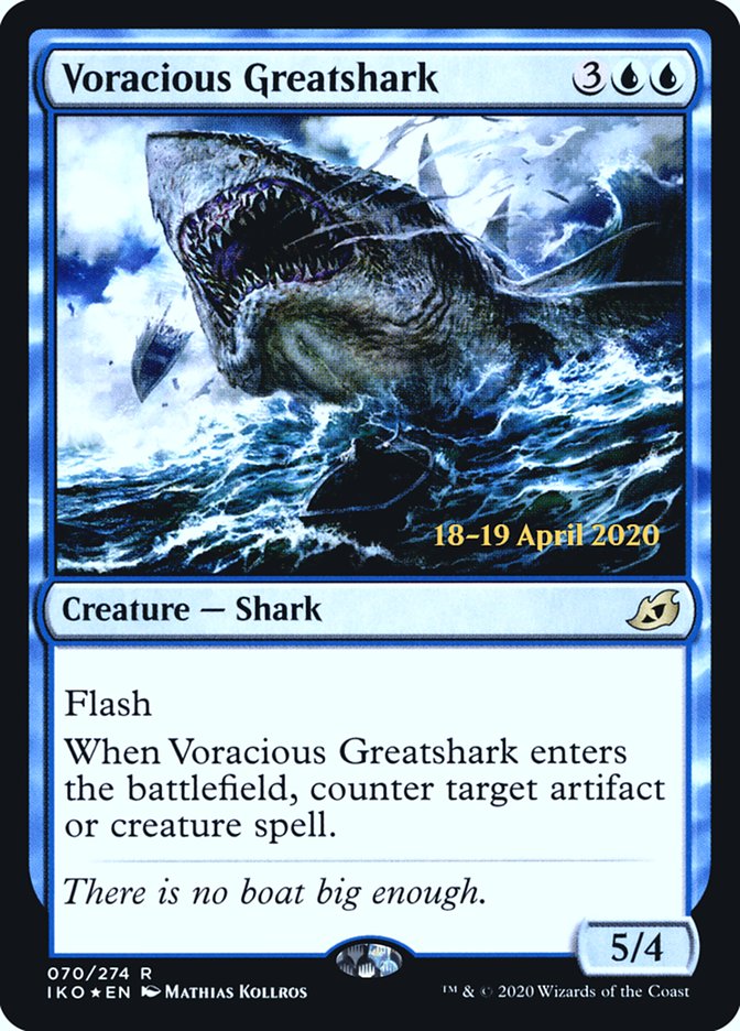 Voracious Greatshark [Ikoria: Lair of Behemoths Prerelease Promos] | GrognardGamesBatavia