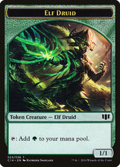 Elf Druid // Beast (020/036) Double-Sided Token [Commander 2014 Tokens] | GrognardGamesBatavia