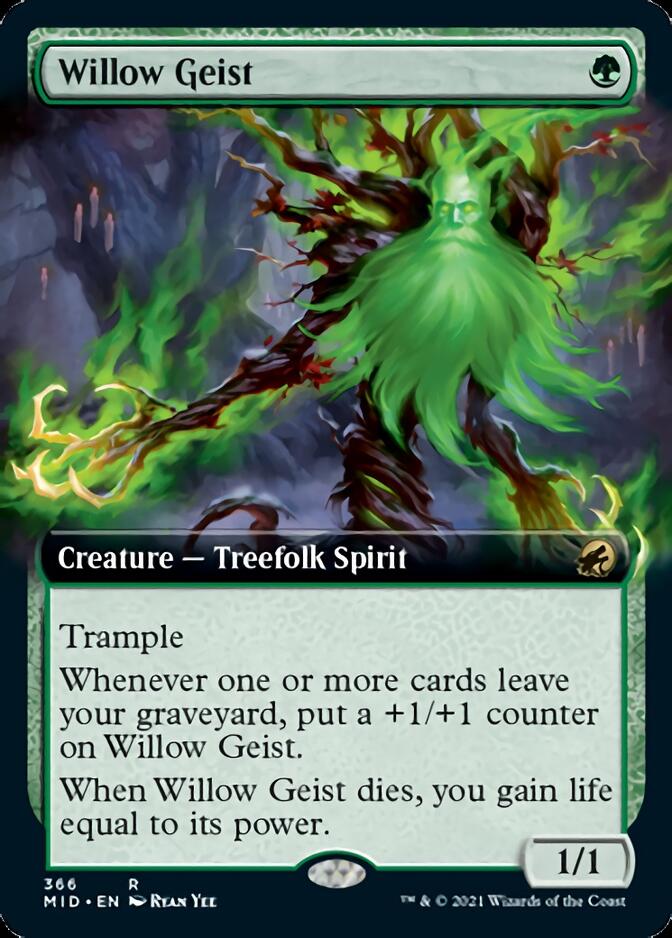 Willow Geist (Extended Art) [Innistrad: Midnight Hunt] | GrognardGamesBatavia