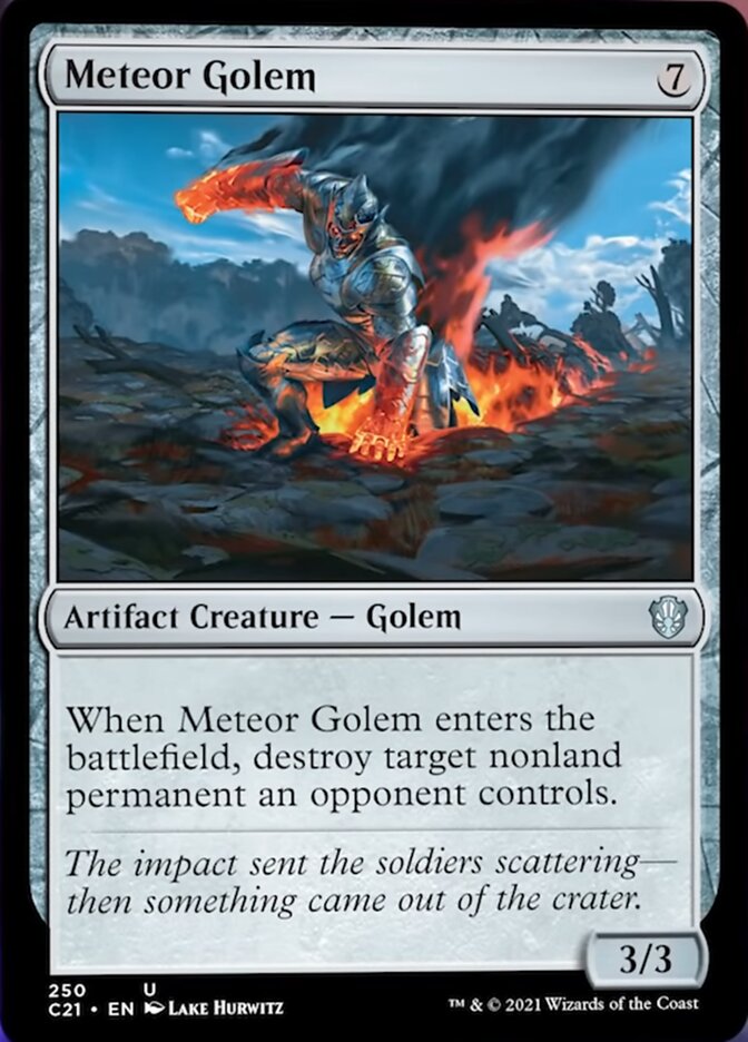 Meteor Golem [Commander 2021] | GrognardGamesBatavia