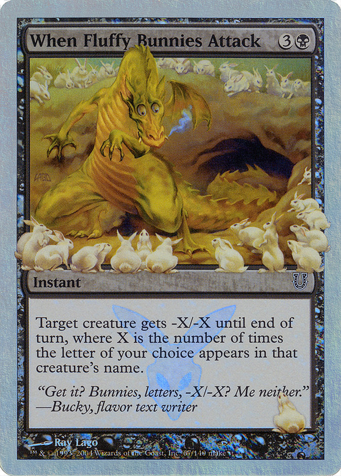 When Fluffy Bunnies Attack (Alternate Foil) [Unhinged] | GrognardGamesBatavia