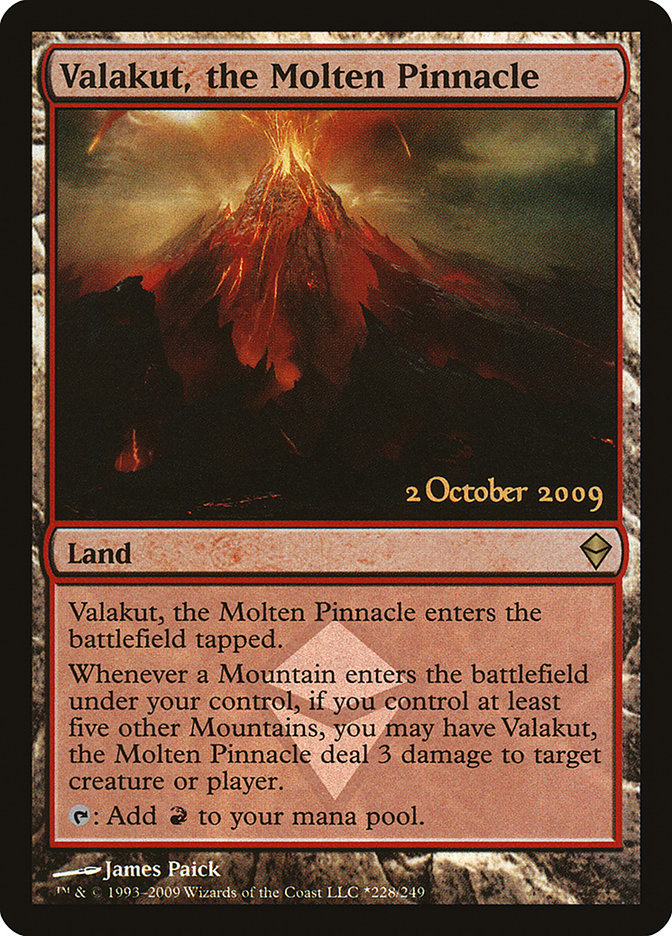 Valakut, the Molten Pinnacle [Zendikar Prerelease Promos] | GrognardGamesBatavia