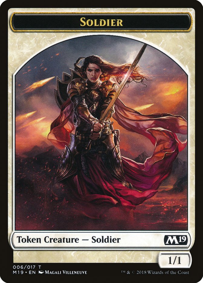 Soldier Token [Core Set 2019 Tokens] | GrognardGamesBatavia