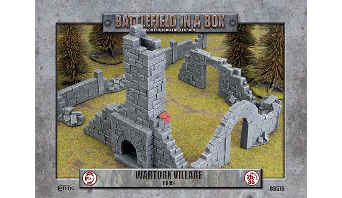 BB575 Wartorn Village - Ruins | GrognardGamesBatavia