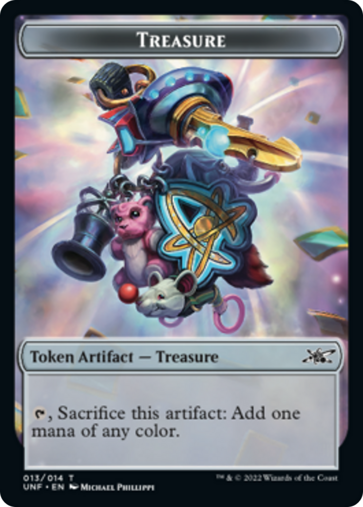 Teddy Bear // Treasure (013) Double-Sided Token [Unfinity Tokens] | GrognardGamesBatavia